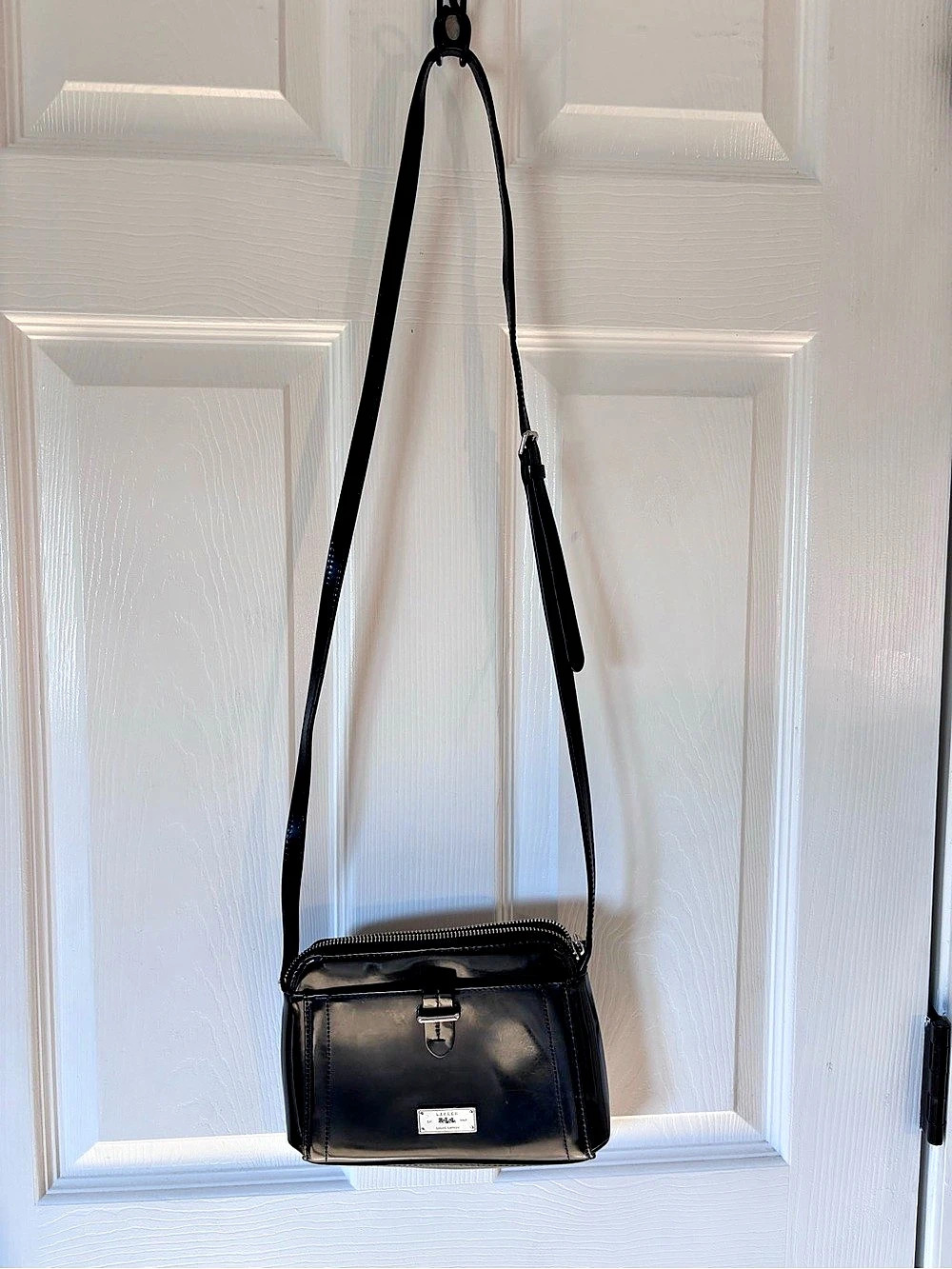 Ralph Lauren polished 28Black Crossbody Bag